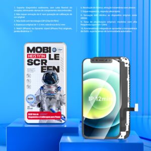 Tela de Reposição HESTON LE iPhone 12 Mini OLED - Qualidade Original com Brilho Automático