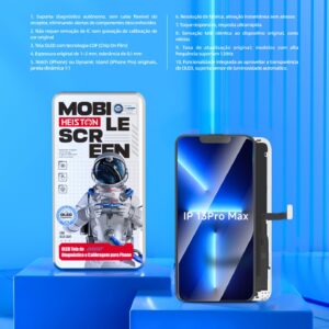 Tela de Reposição HESTON LE iPhone 13 Pro Max OLED - ProMotion 120Hz com Dynamic Island