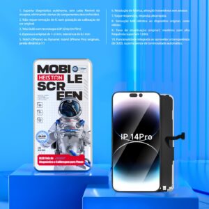 Tela de Reposição HESTON LE iPhone 14 Pro OLED - Dynamic Island e ProMotion 120Hz