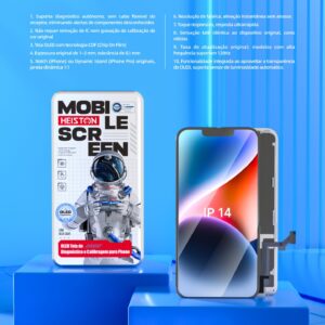 Tela de Reposição HESTON LE iPhone 14 OLED - Qualidade OEM com True Tone