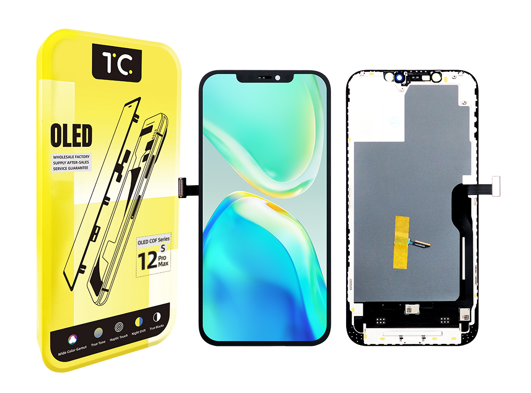 Tela HESTON LE iPhone 12 Pro Max OLED - Tela Grande e Série COF