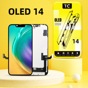 Tela HESTON LE iPhone 14 Hard OLED - Estrutura COF e Precisão de Cores 100%