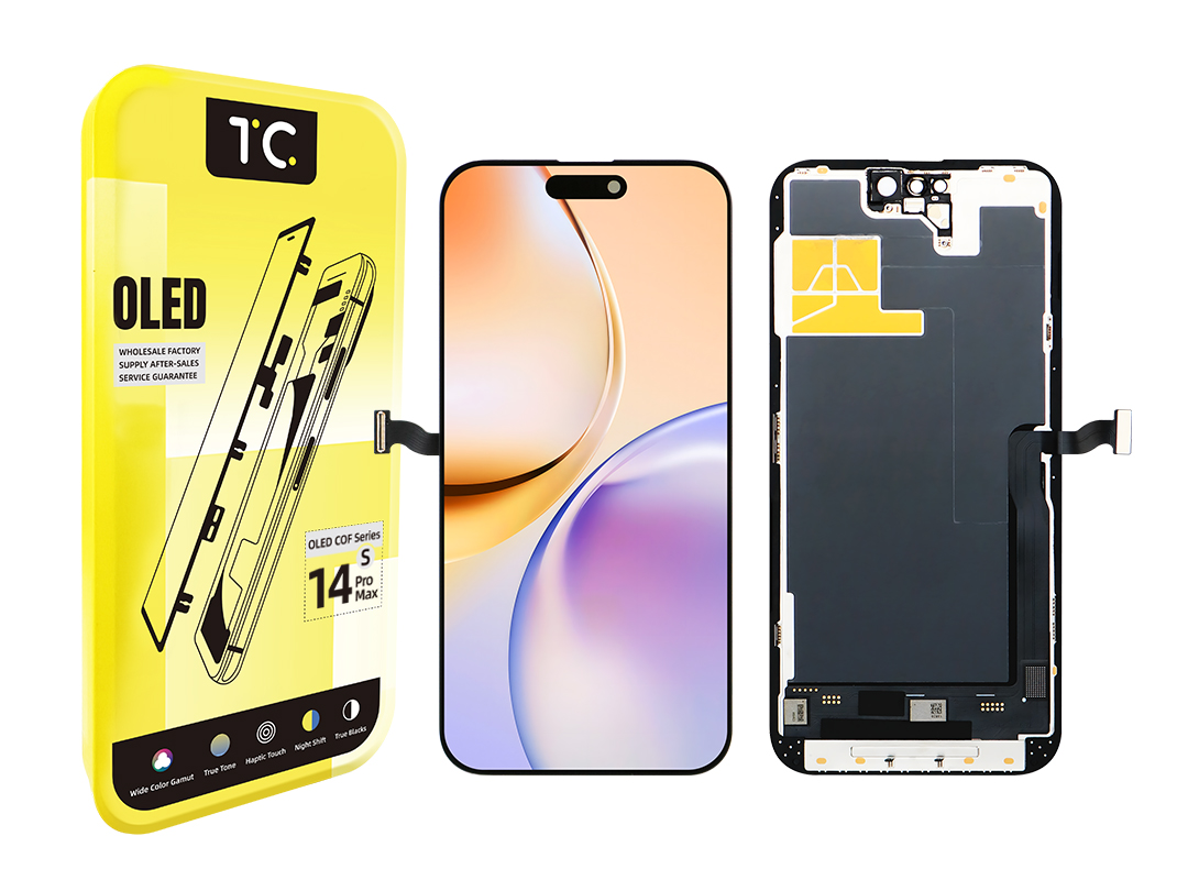 Tela VINOLEASAL iPhone 14 Pro Max OLED - Série COF Premium com Garantia Estendida