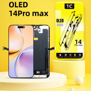 Tela HESTON LE iPhone 14 Pro Max Hard OLED - Gama de Cores 126% e Tela de 6.63"