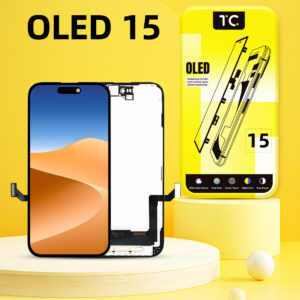 Tela HESTON LE iPhone 15 Hard OLED - Dynamic Island e Gama de Cores 118%