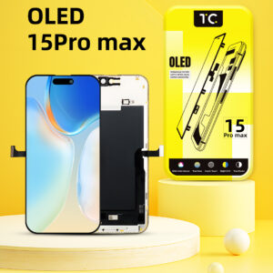 Tela HESTON LE iPhone 15 Pro Max Hard OLED - ProMotion 120Hz e Gama de Cores 122%