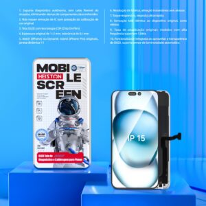 Tela de Reposição HESTON LE iPhone 15 OLED - Dynamic Island e Qualidade OEM
