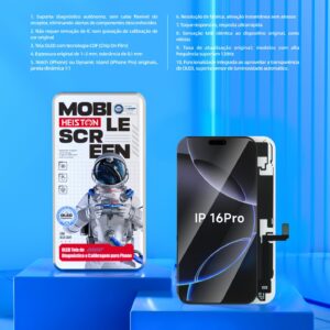 Tela de Reposição HESTON LE iPhone 16 Pro OLED - Dynamic Island e ProMotion 120Hz